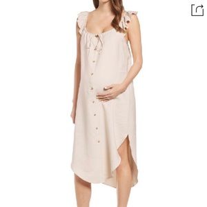 Hatch Maternity Jenna Dress in Cream Size 3